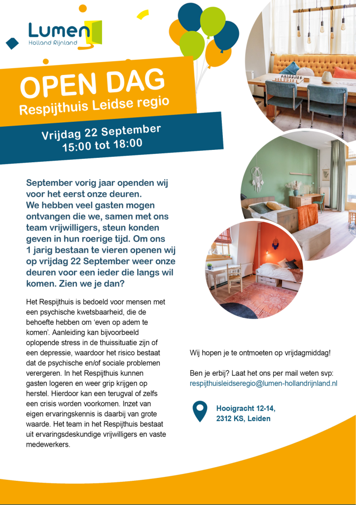 folder opendag respijthuis leiden